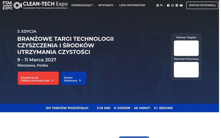 Snímek obrazovky cleantechexpo.pl