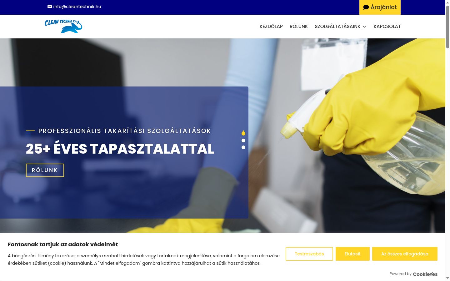 Screenshot van de toestemmingsbanner zoals getoond vóór enige interactie