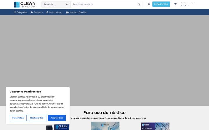 Screenshot of cleantechnology.es