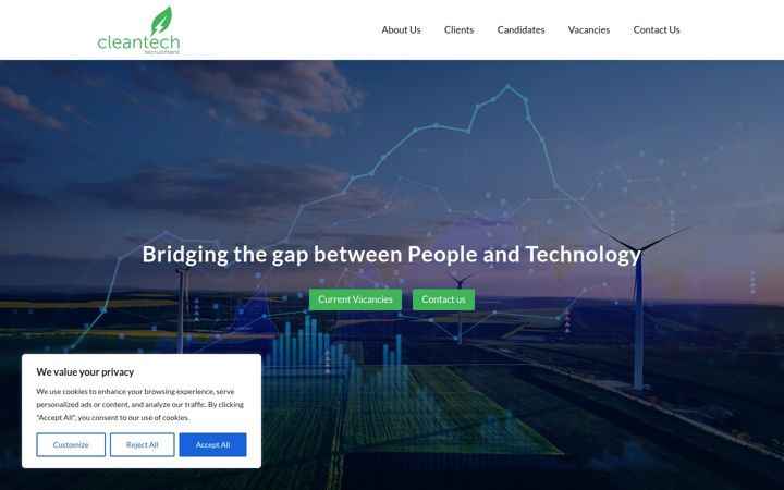 Screenshot of cleantechrec.com