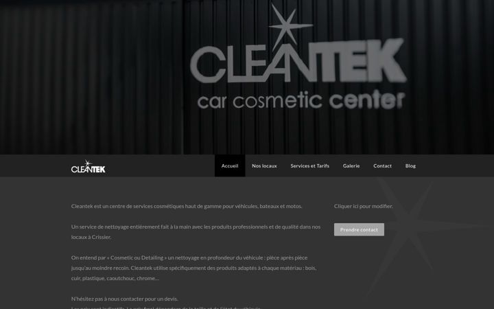 Skærmbillede af cleantek.ch