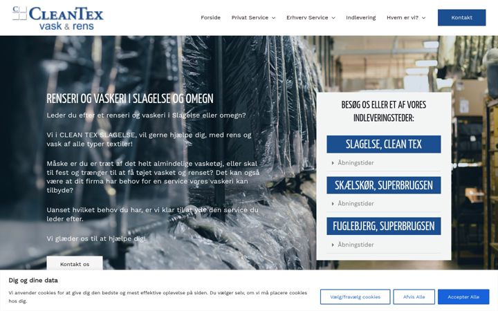 Screenshot of cleantex.dk