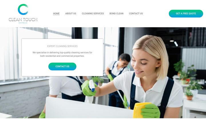 Captura de ecrã de cleantouchaustralia.com.au