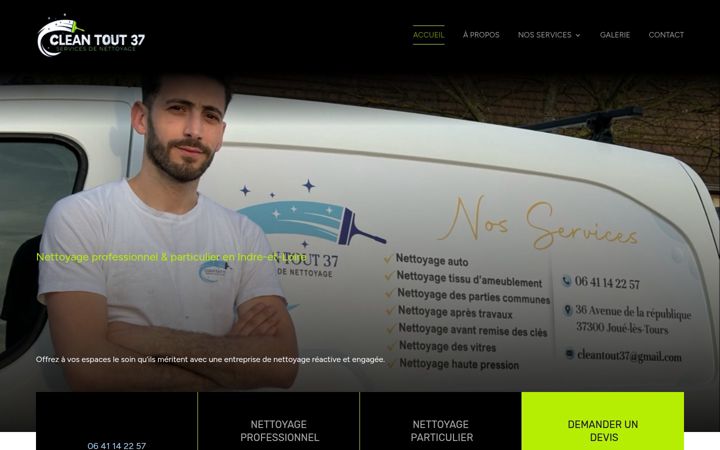 Zrzut ekranu cleantout37.fr