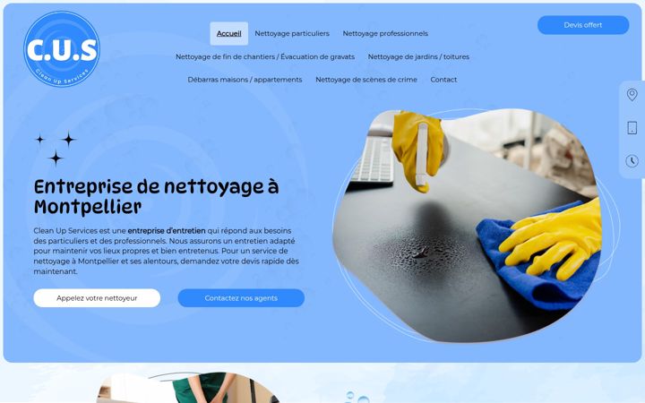 Screenshot of cleanupservices34.fr