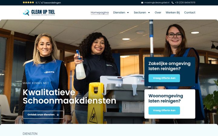 Zrzut ekranu cleanuptiel.nl