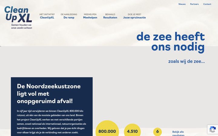 Screenshot of cleanupxl.nl