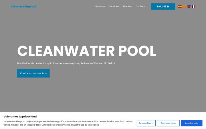 Ekrano kopija cleanwaterpool.net