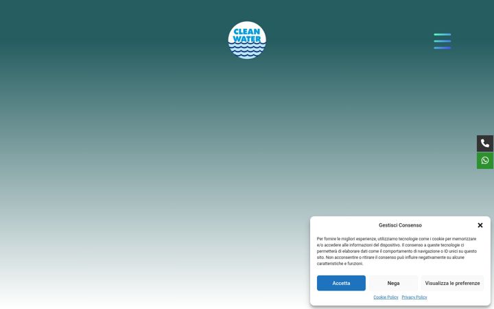 Screenshot of cleanwatertreviso.it