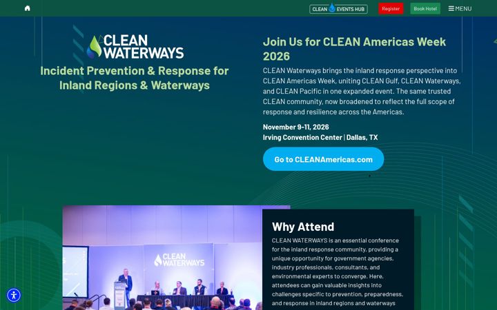 Screenshot του cleanwaterwaysevent.org