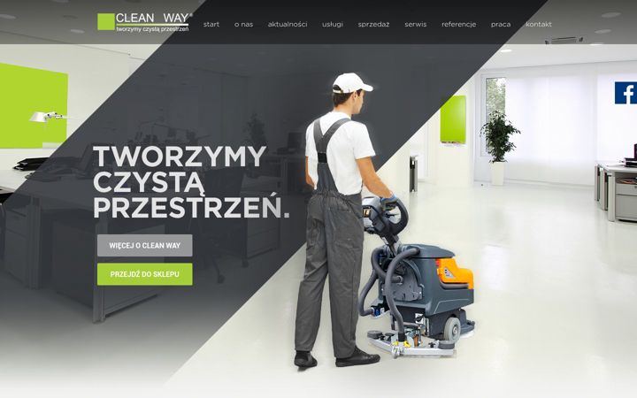 Snímek obrazovky cleanway.pl