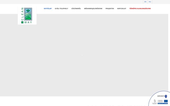 Screenshot stránky cleanwaykft.hu