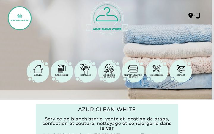 Screenshot of cleanwhiteservices.fr