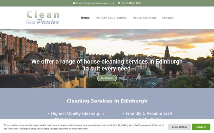 Zrzut ekranu cleanwithpassion.co.uk