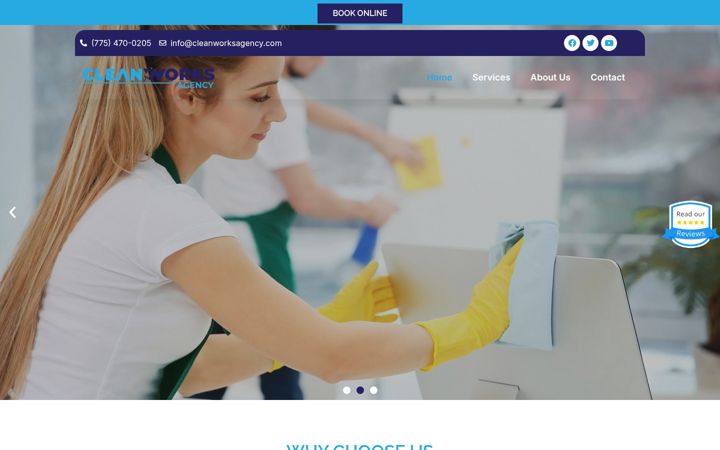 Screenshot of cleanworksagency.com