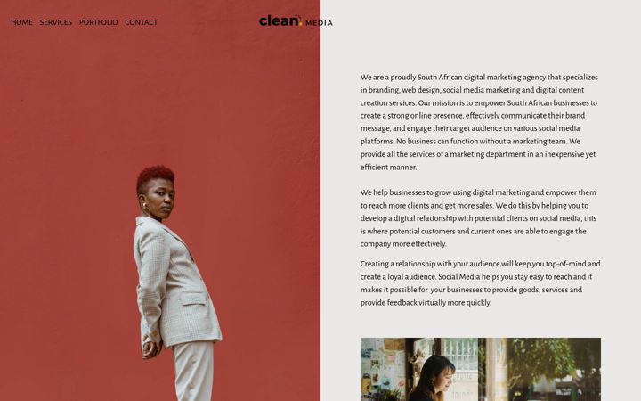 Screenshot of cleanworx.co.za