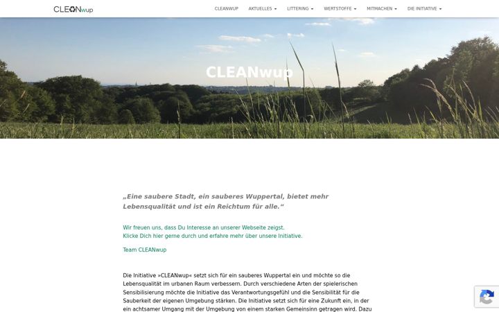 Ekrano kopija cleanwup.net