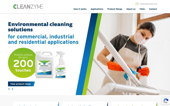 Zrzut ekranu cleanzyme.co.uk