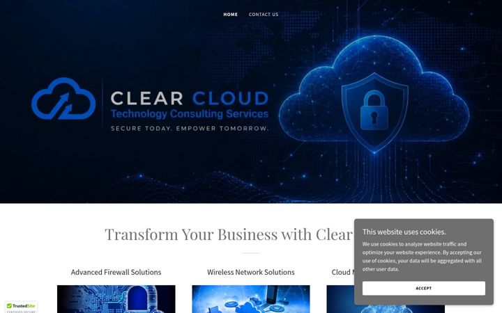 Captura de ecrã de clear-cloud.com.au
