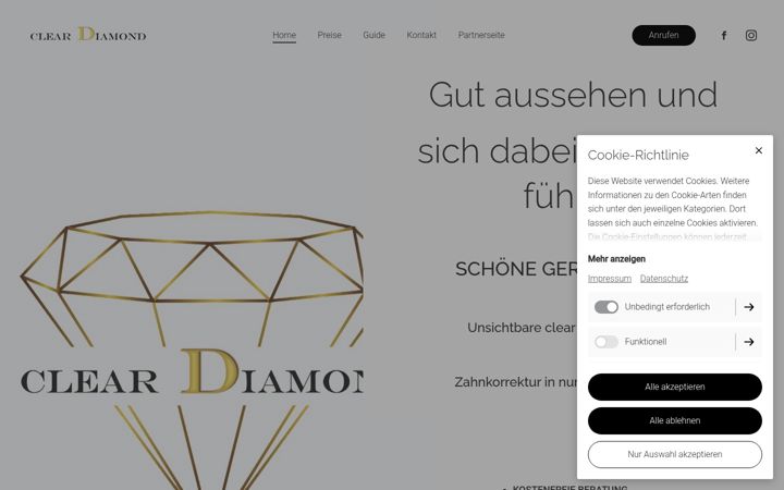 Screenshot of clear-diamond.de