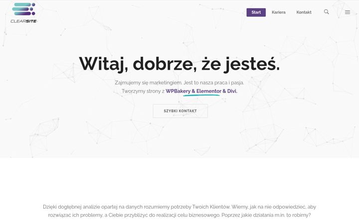 Snímek obrazovky clear-site.pl