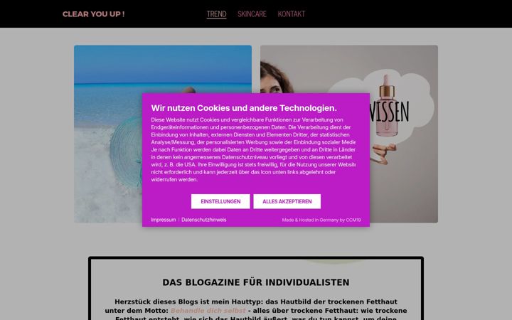Screenshot of clear-you-up.de