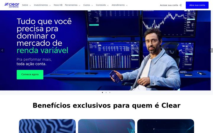 Screenshot of clear.com.br