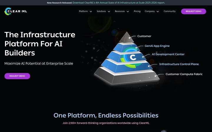 Screenshot of clear.ml