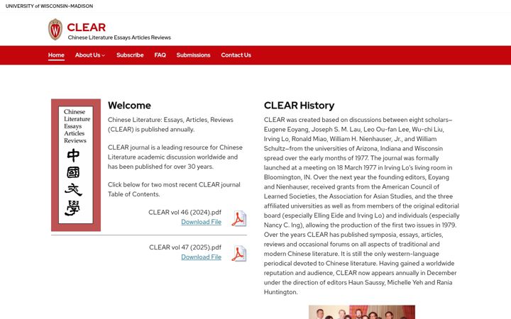 Screenshot von clear.wisc.edu