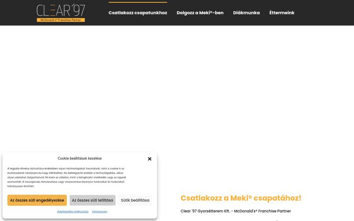 Screenshot stránky clear97.hu