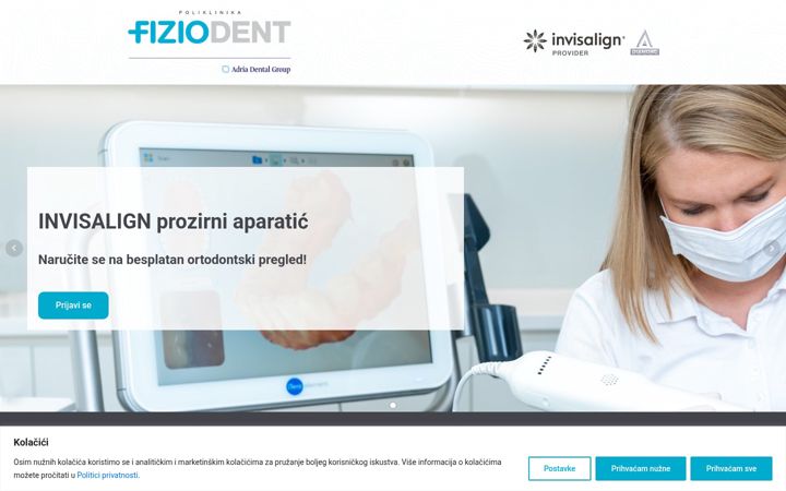Screenshot von clearaligner.hr