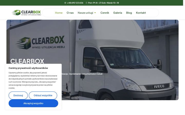 Snímek obrazovky clearbox.pl