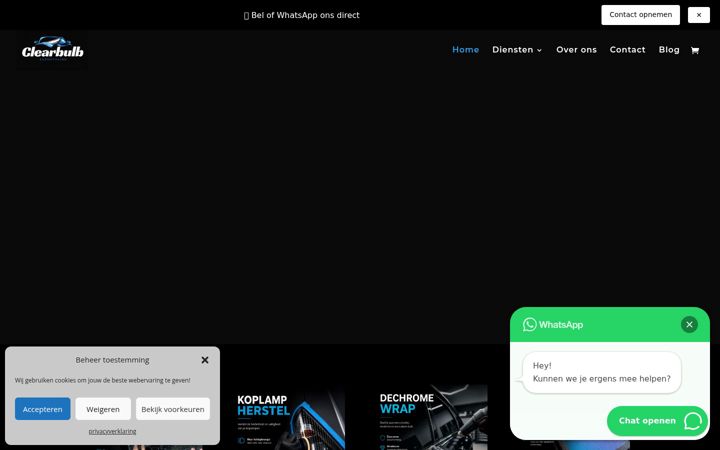 Screenshot of clearbulb.nl