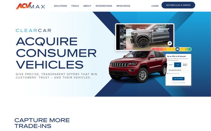 Screenshot of clearcar.com