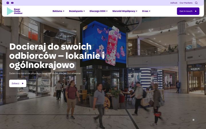 Snímek obrazovky clearchannel.com.pl
