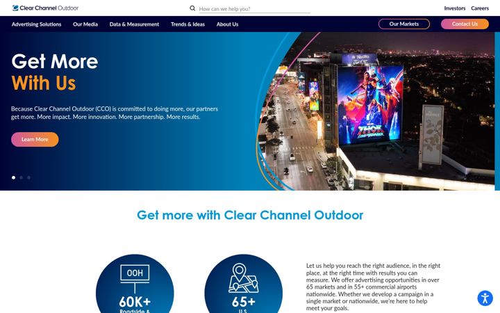 Screenshot of clearchanneloutdoor.com