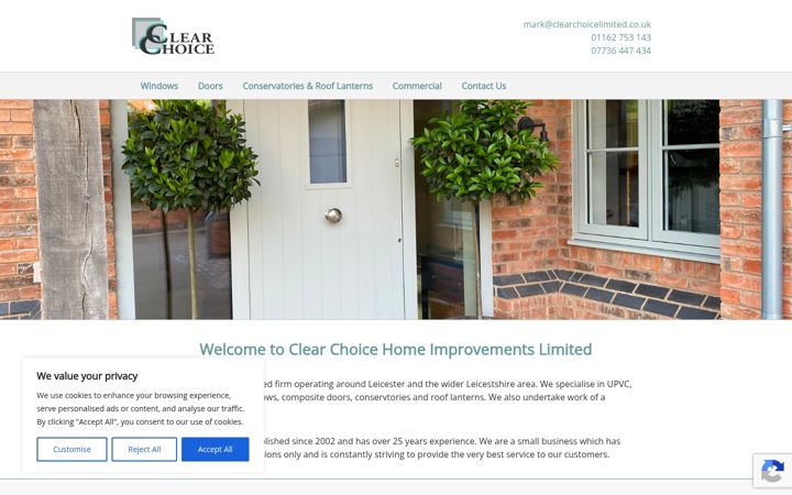 Screenshot of clearchoicelimited.co.uk