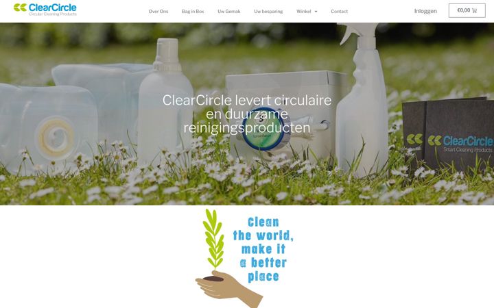 Screenshot di clearcircle.nl