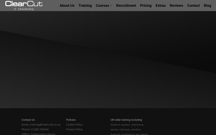 Screenshot of clearcutit.co.uk