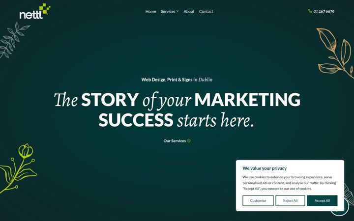 Screenshot of cleardesigns.ie