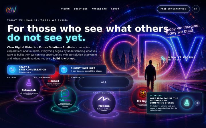 Screenshot of cleardigitalvision.com