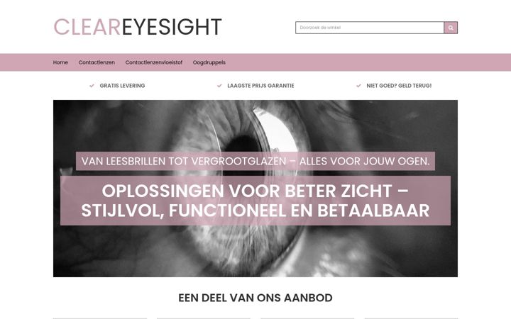 Ekrānuzņēmums no cleareyesight.nl