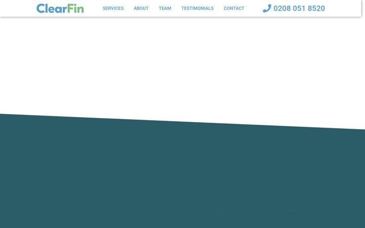 Screenshot of clearfin.co.uk