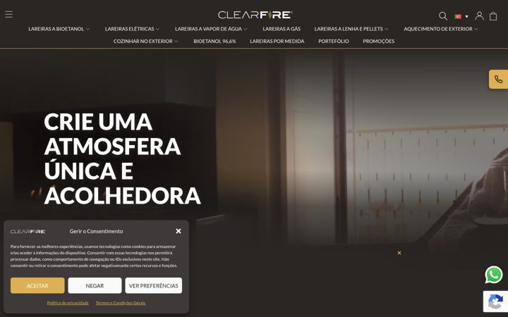 Captură de ecran a clearfire.pt
