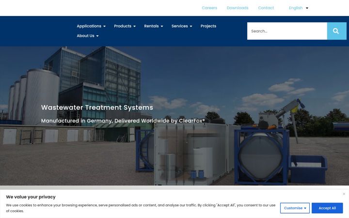 Screenshot of clearfox.com