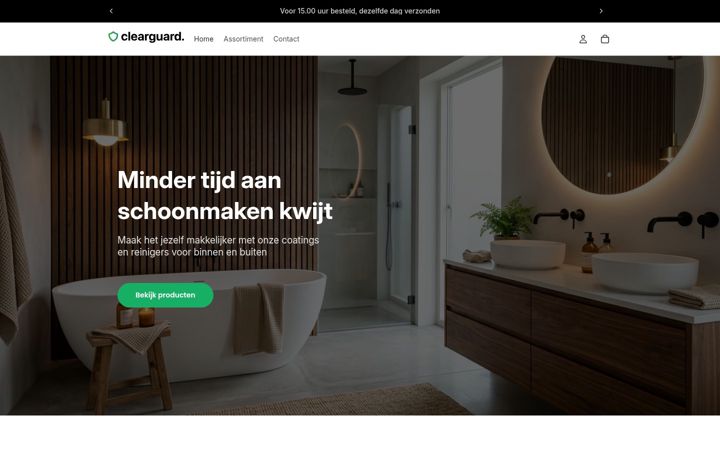 Ekrānuzņēmums no clearguard.nl