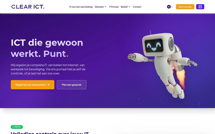 Screenshot of clearict.nl