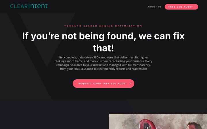 Screenshot of clearintent.com