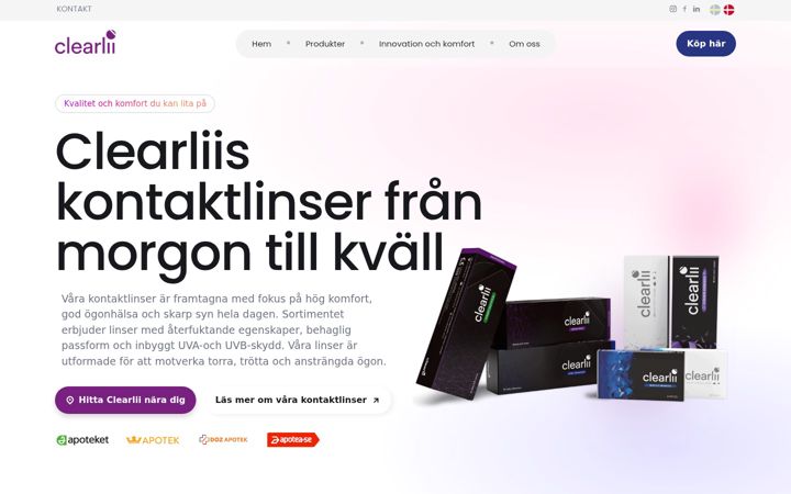 Screenshot of clearlii.com