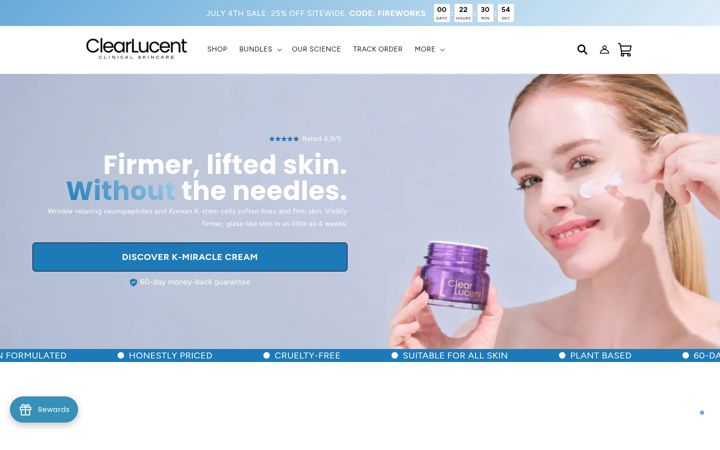 Screenshot of clearlucent.com